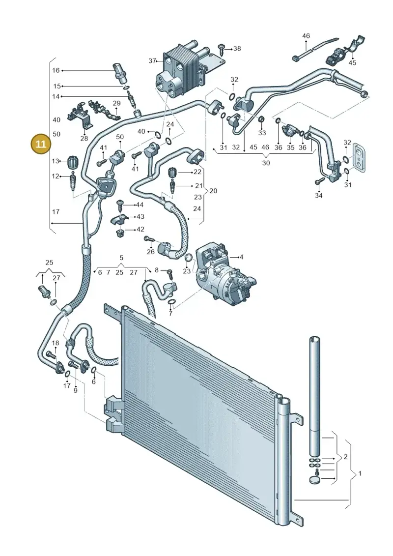 5WA816741 — Skoda Octavia (2019-2024) diagram 585260060, position 11