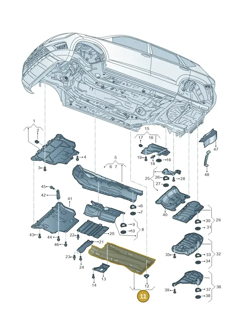 5WA825201D — Skoda Karoq (2017-2022) diagram 834825000, position 11