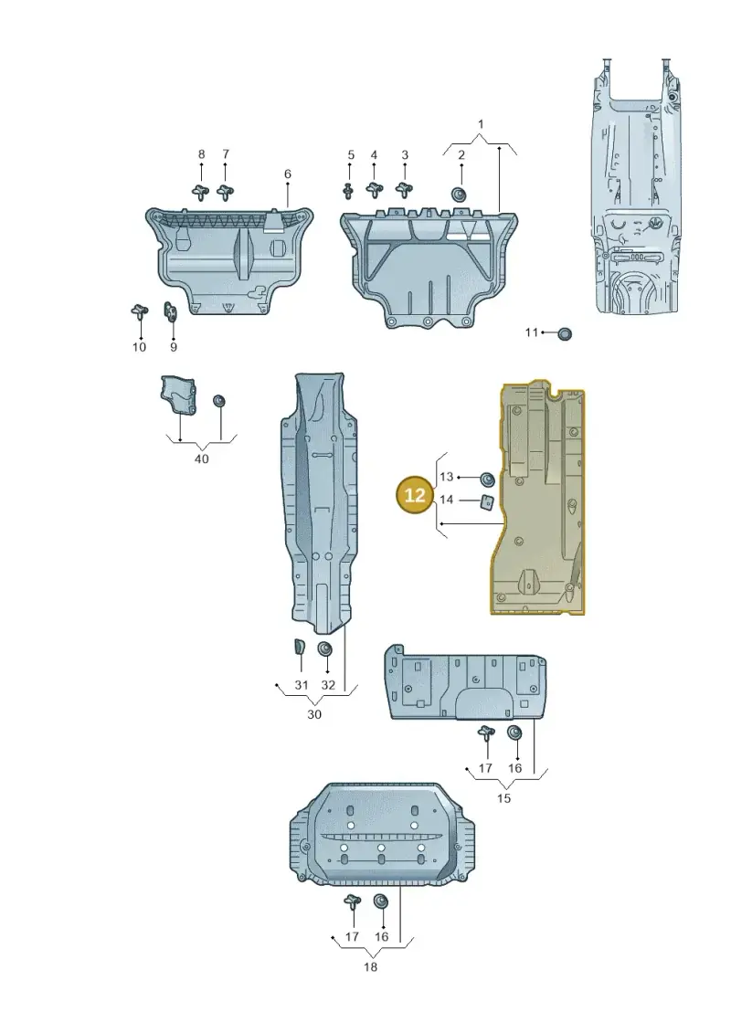 5WA825201E — Skoda Octavia (2019-2024) diagram 585825120, position 12