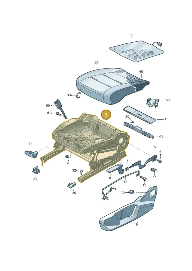 5WA881106D — Skoda Fabia (2021-) diagram 6vn881001, position 1