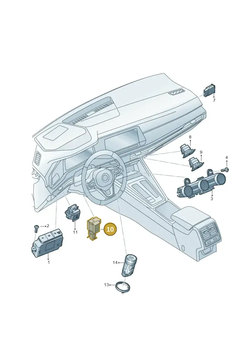 5WA907527A — Skoda Kodiaq (2024-) diagram 57h941050, position 10