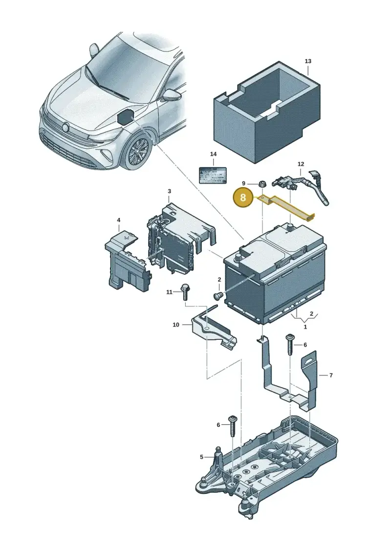 5WA915313B — Skoda Kodiaq (2024-) diagram 57x915000, position 8