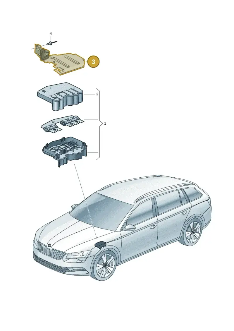 5WA915343C — Skoda Superb Combi (2023-) diagram 3p0937030, position 3