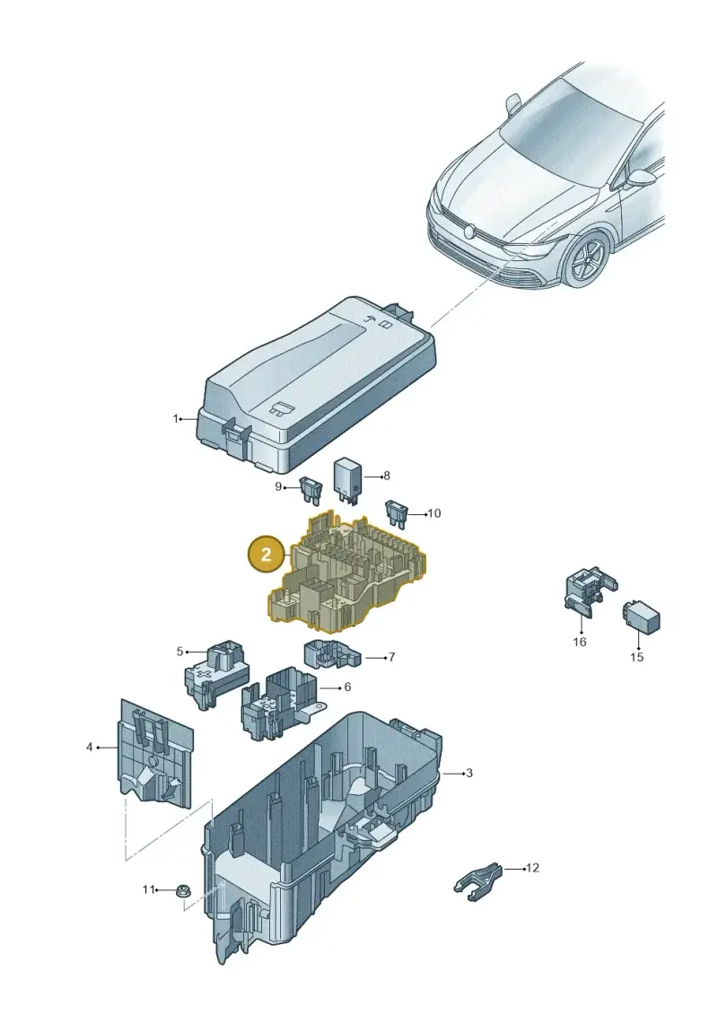 5WA937125A — Skoda Octavia (2019-2024) diagram 585937010, position 2