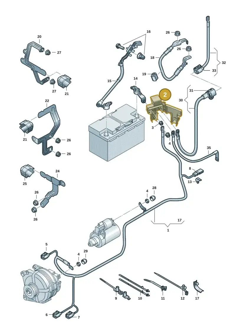 5WA937548F — Skoda Octavia (2019-2024) diagram 5h0971002, position 2