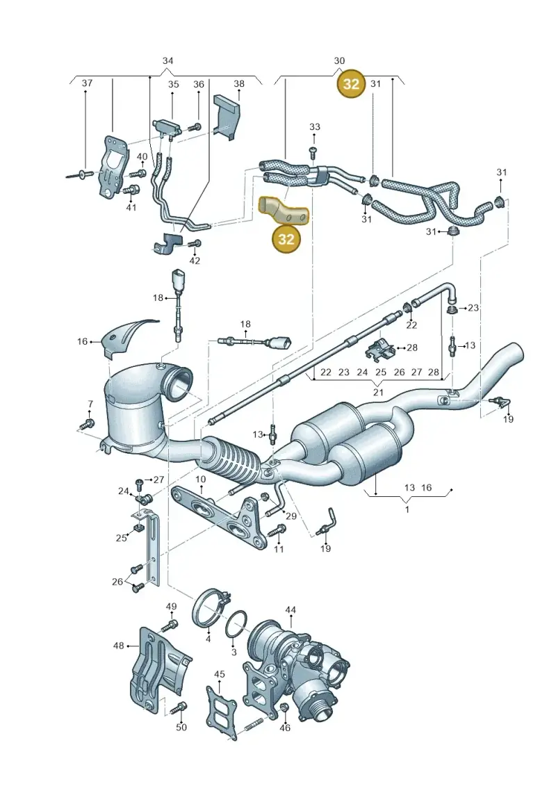 5WA971461A — Skoda Superb Combi (2023-) diagram 596253350, position 32