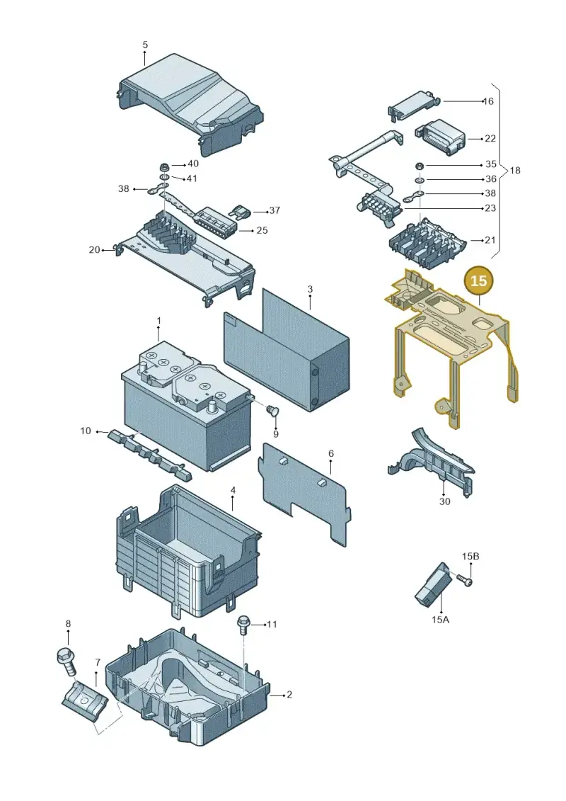 5Z0915345C — Skoda FABIA/COMBI            05> (2004-) diagram 453915000, position 15