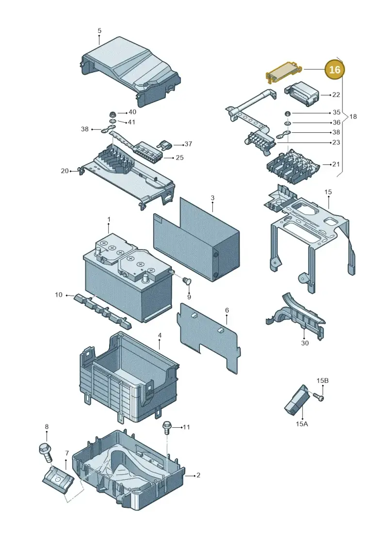 5Z0915429B — Skoda FABIA/COMBI            05> (2004-) diagram 453915000, position 16