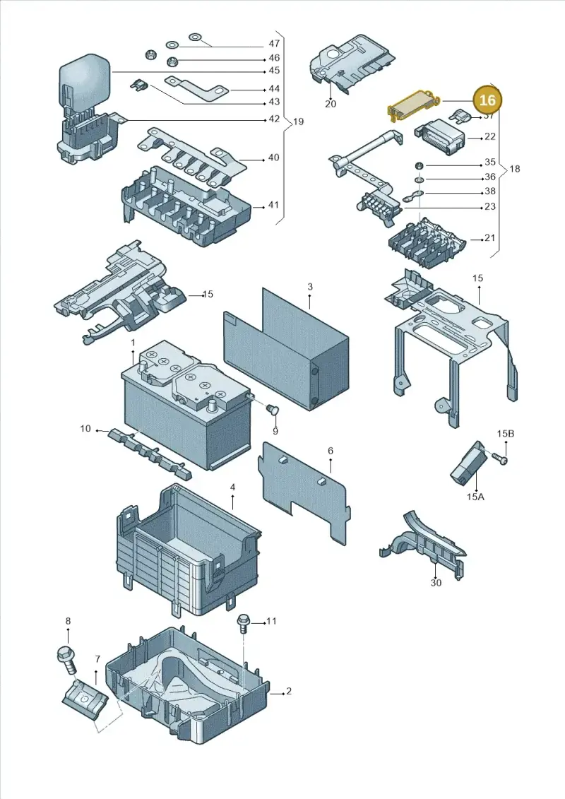 5Z0915429B — Skoda FABIA/COMBI NF         07> (2006-) diagram 608915000, position 16