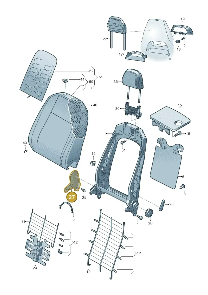 654881480B9B9 — Skoda Kamiq (2019-2020) diagram 584881050, position 27