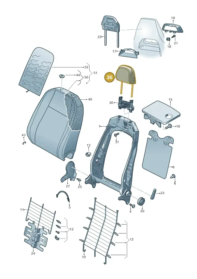 654881903QRBF — Skoda Kamiq (2019-2020) diagram 584881050, position 36