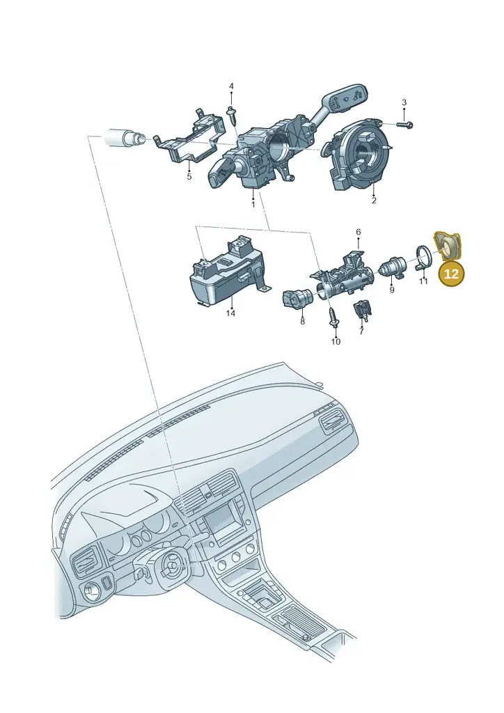 6549058699B9 — Skoda Fabia (2021-2022) diagram 584905070, position 12