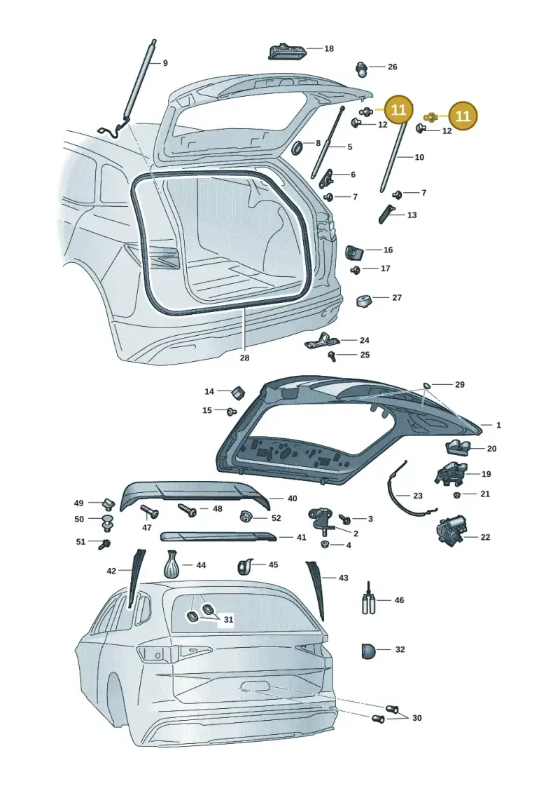657827850 — Skoda Enyaq (2020-) diagram 50a827000, position 11