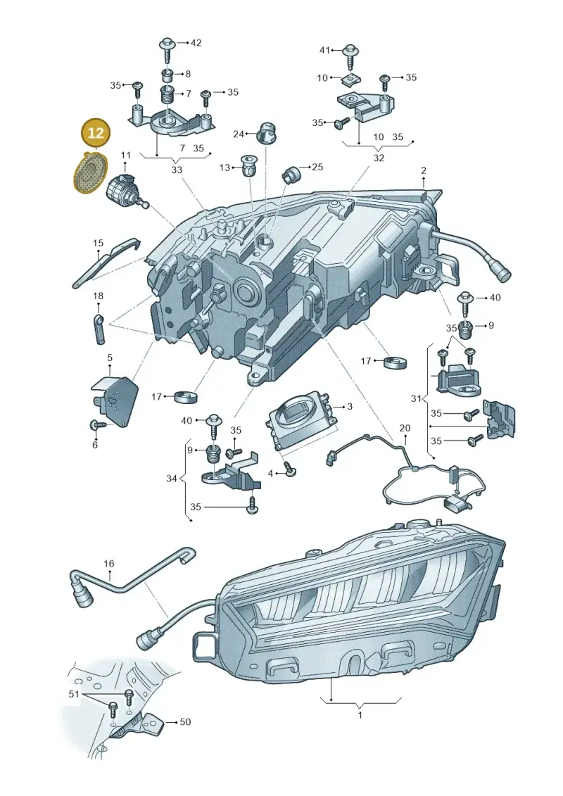 657941607B — Skoda Superb Combi (2023-) diagram 3p0941000, position 12