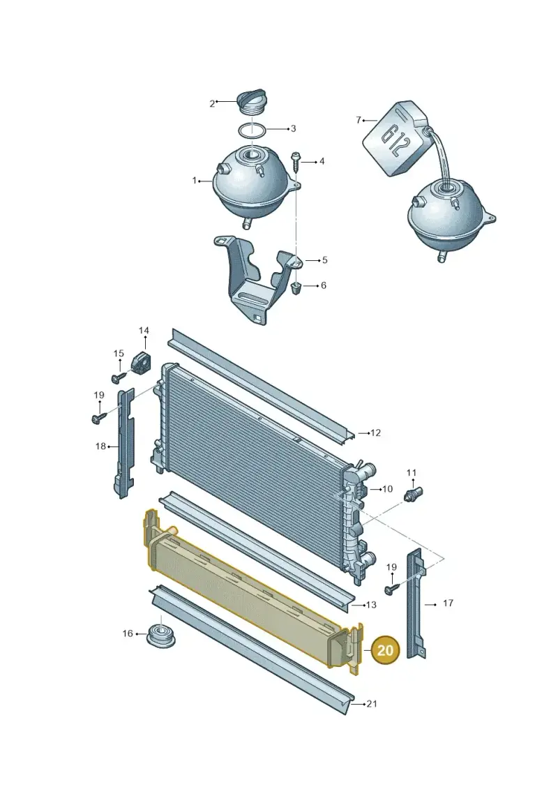 6C0121253B — Skoda Rapid (2012-2022) diagram 708121760, position 20