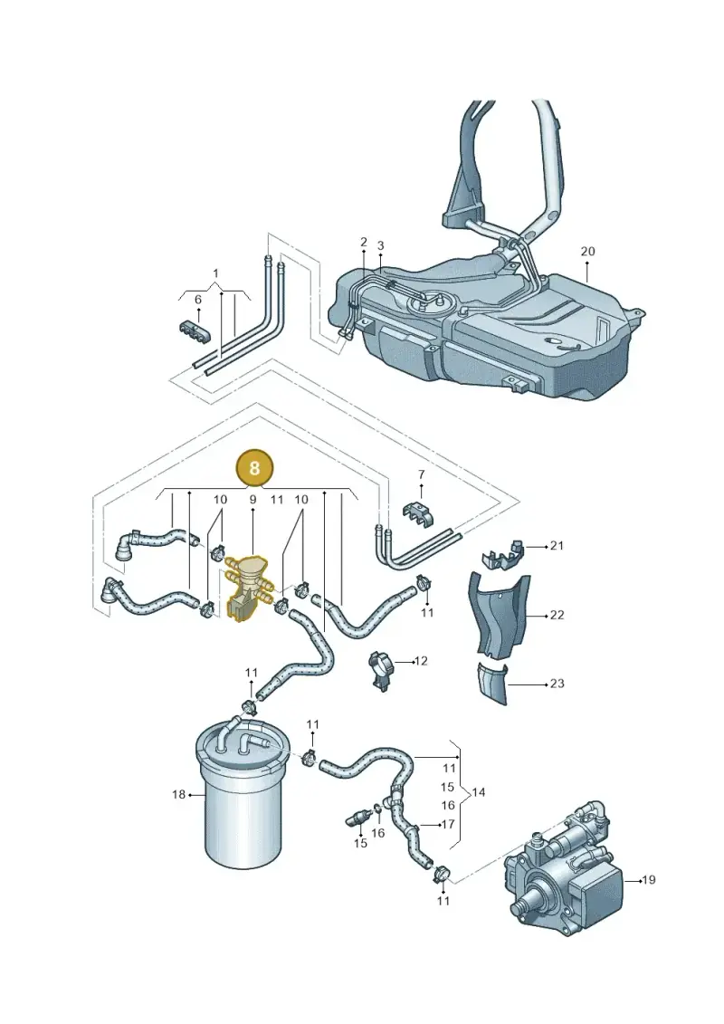 6C0130295E — Skoda Rapid (2012-2022) diagram 740201250, position 8