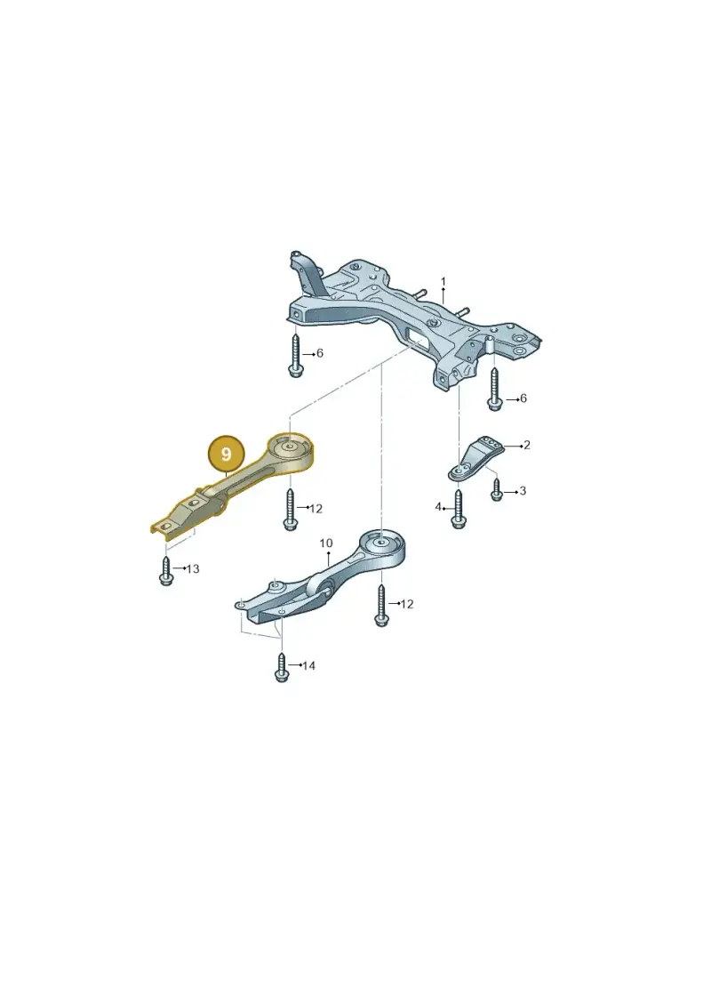 6C0199851C — Skoda Fabia (2014-2022) diagram 773199100, position 9