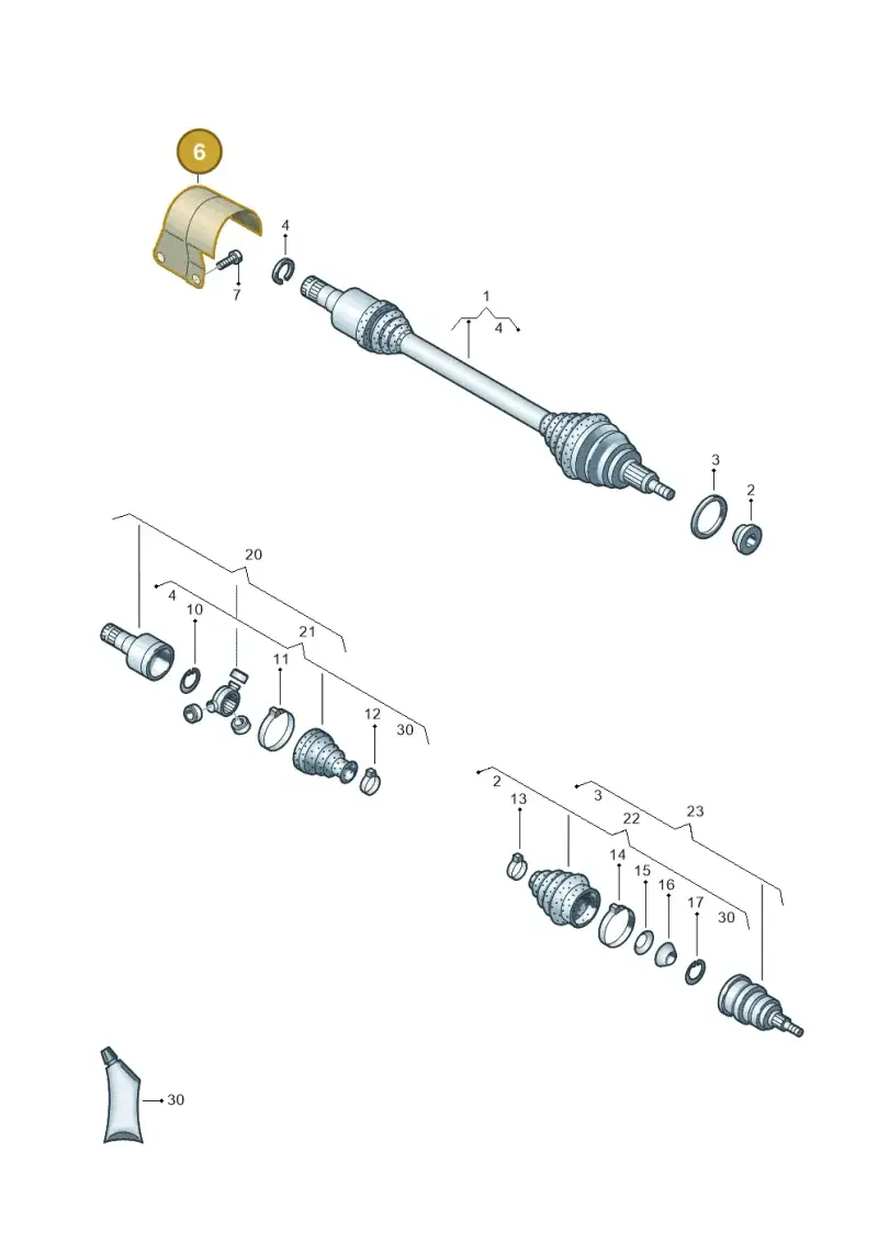 6C0407721 — Skoda Fabia (2014-2022) diagram 797407037, position 6