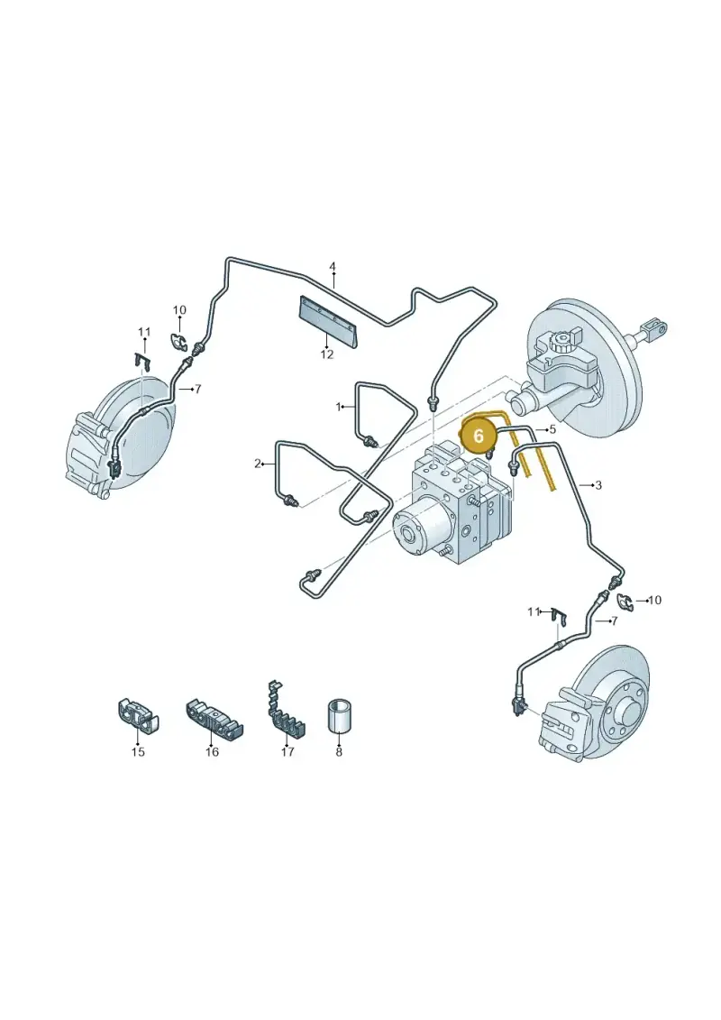 6C0614741S — Skoda Fabia (2014-2022) diagram 797611020, position 6