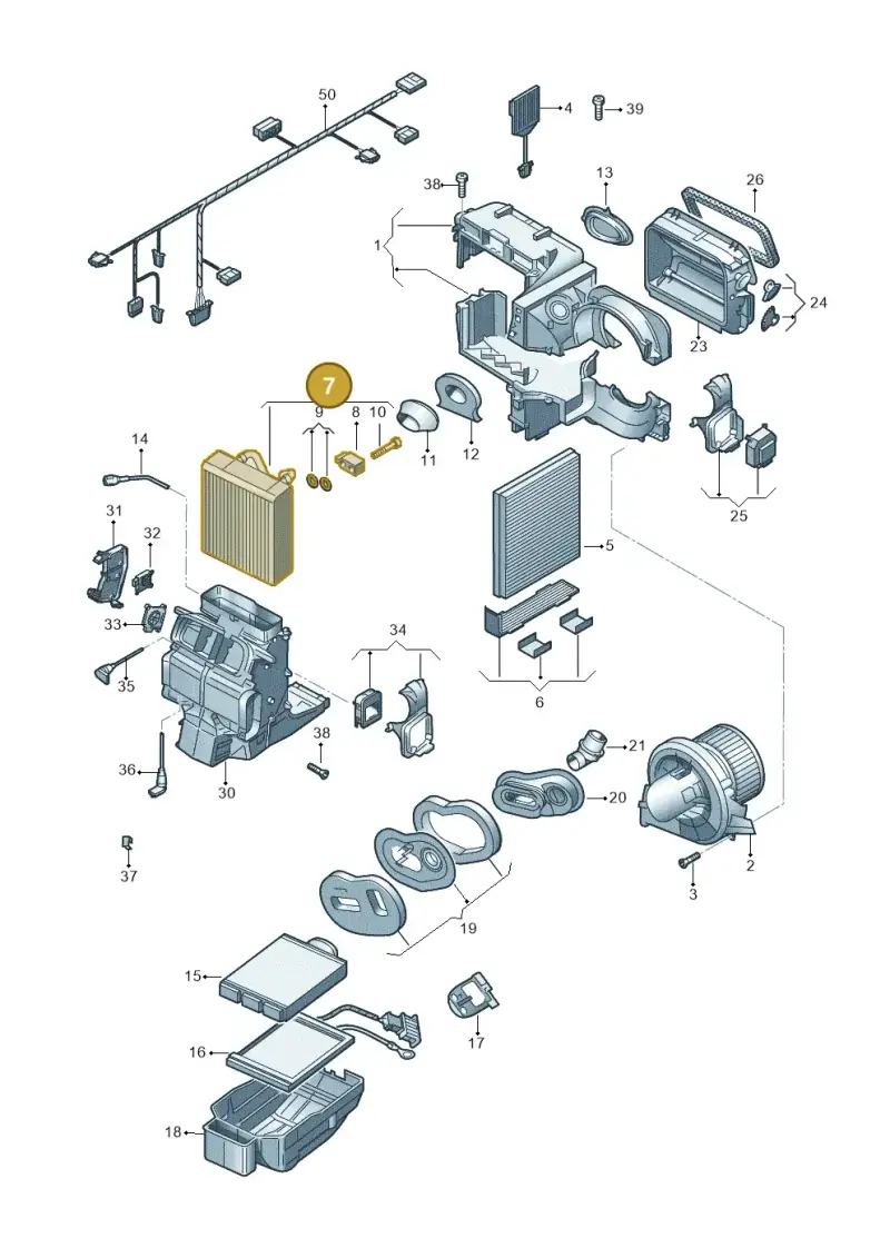 6C0816103 — Skoda Fabia (2014-2022) diagram 773820200, position 7