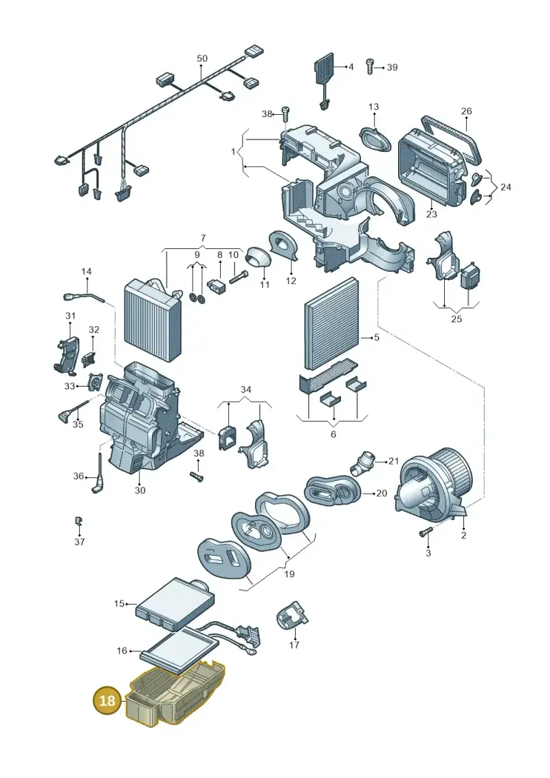 6C0819875 — Skoda Fabia (2014-2022) diagram 773820200, position 18