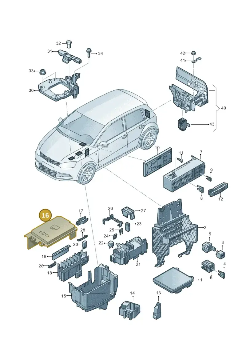6C0937574A — Skoda Rapid (2012-2022) diagram 773937010, position 16