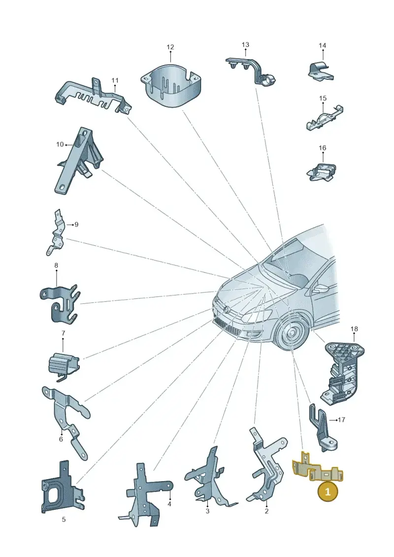6C0971845E — Skoda Fabia (2014-2022) diagram 773971500, position 1