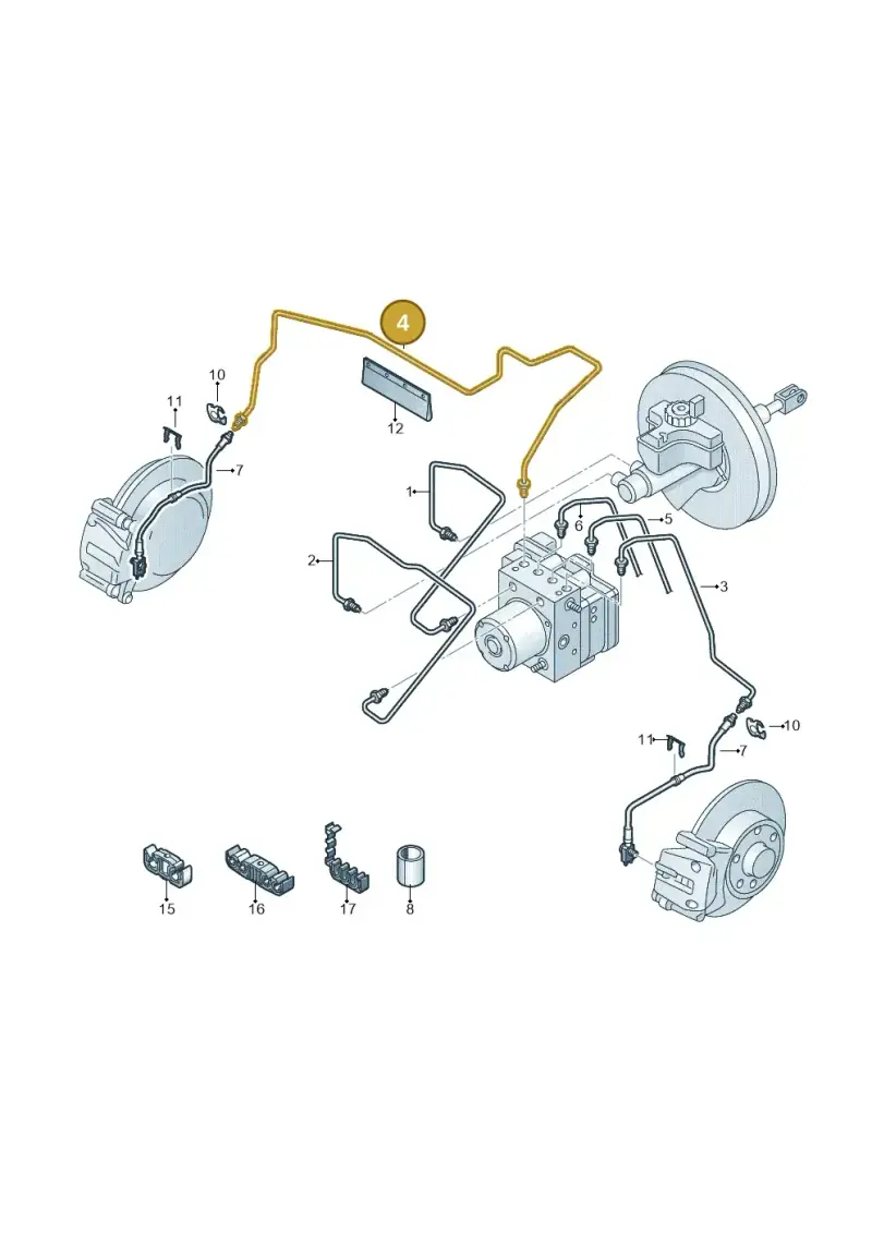 6C1614724 — Skoda Fabia (2014-2022) diagram 797611020, position 4