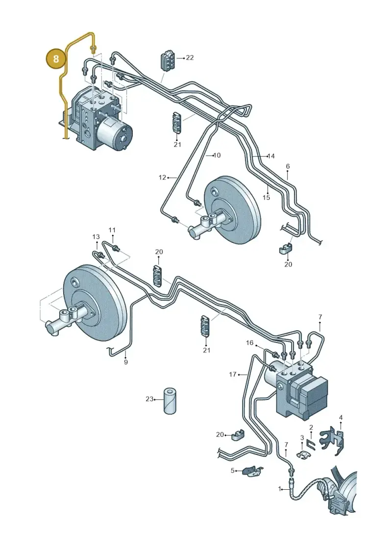 6C1614724E — Skoda Rapid (2012-2022) diagram 672611200, position 8