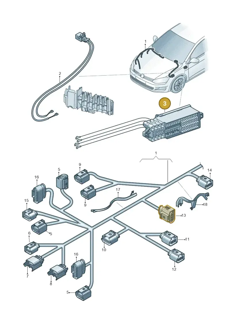 6C1971012A — Skoda Fabia (2014-2022) diagram 773971700, position 3