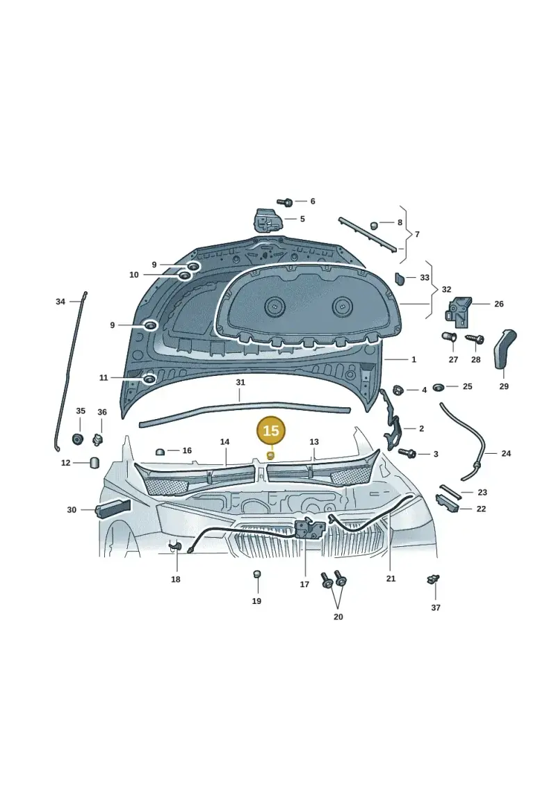 6F0819145 — Skoda Fabia (2021-) diagram 6vn823000, position 15