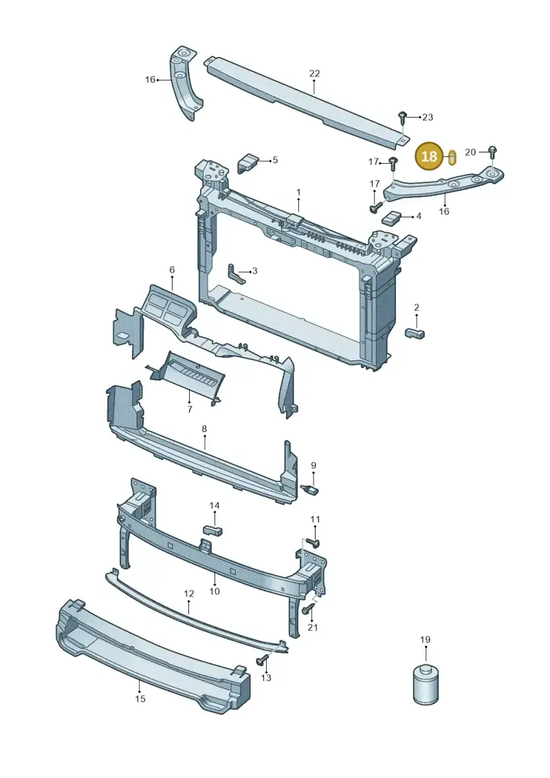 6K0823499C — Skoda Kamiq (2019-) diagram 584805010, position 18