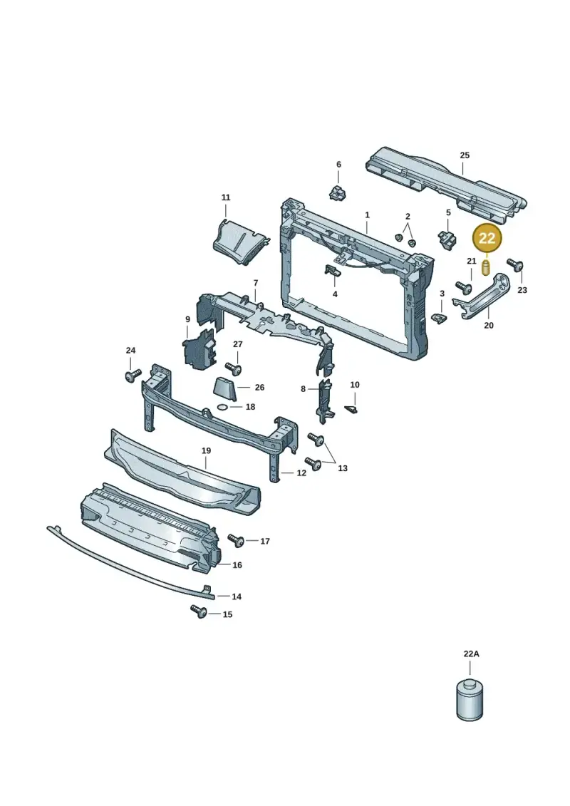 6K0823499C — Skoda Octavia (2019-2024) diagram 585805001, position 22
