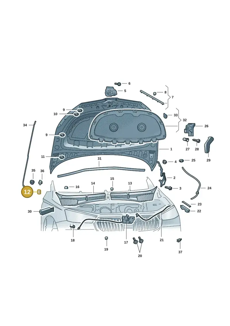 6K0823499C — Skoda Fabia (2021-) diagram 6vn823000, position 12