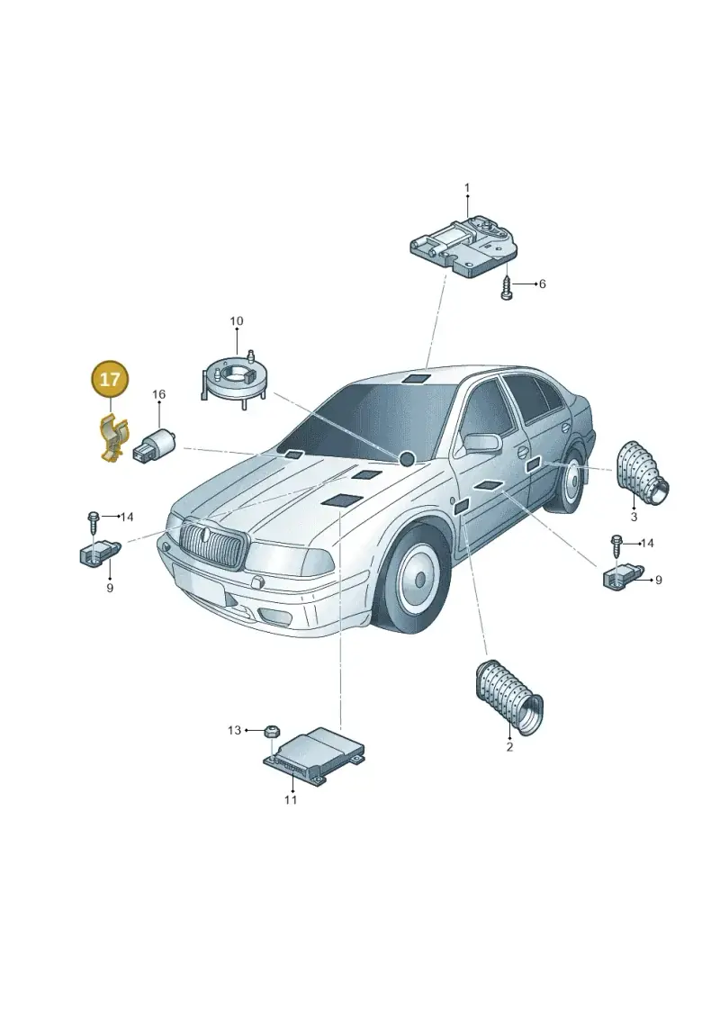 6K0971847A — Skoda OCTAVIA/COMBI/4X4      01> (2000-) diagram 252959000, position 17