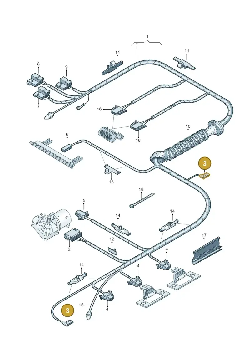 6N0971701 — Skoda FABIA/COMBI            05> (2004-) diagram 225972500, position 3