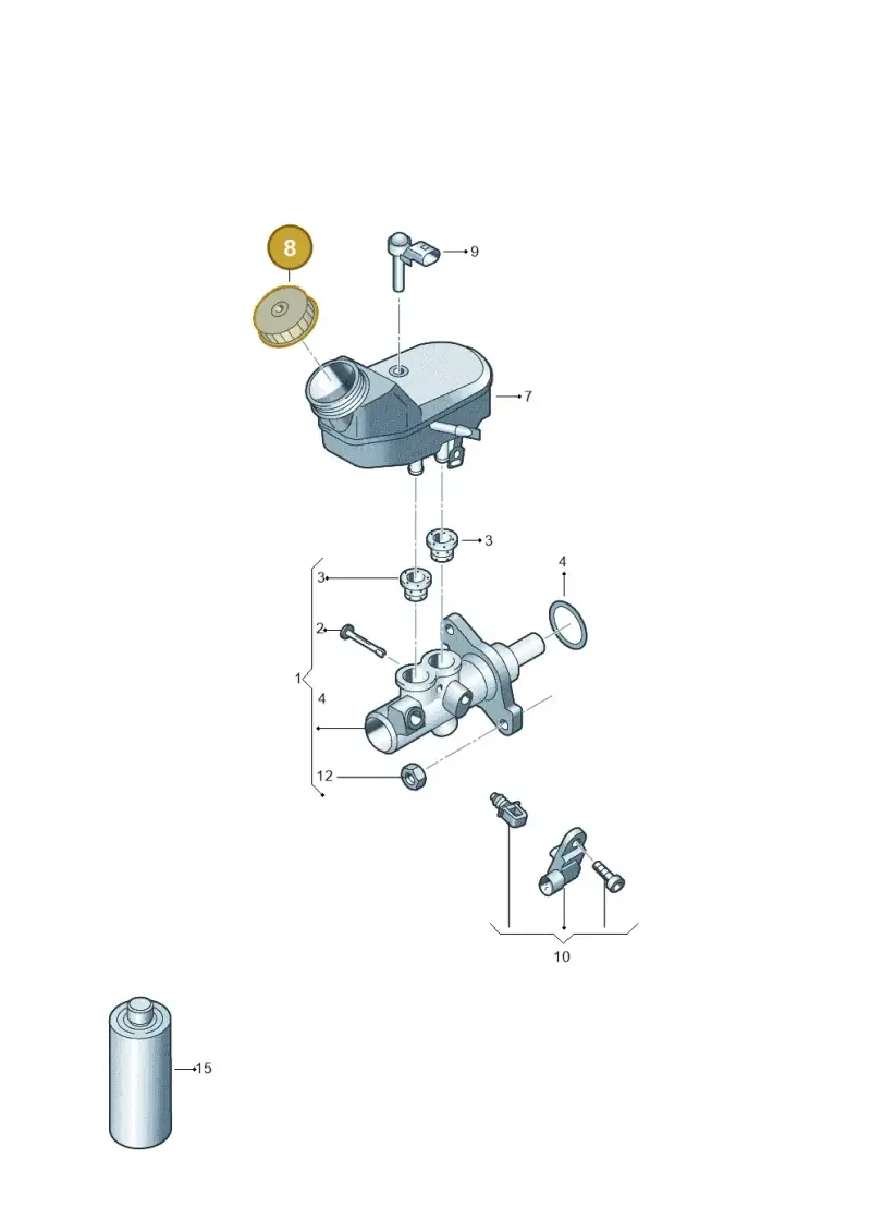 6N1611349B — Skoda Fabia (2014-2022) diagram 679611100, position 8