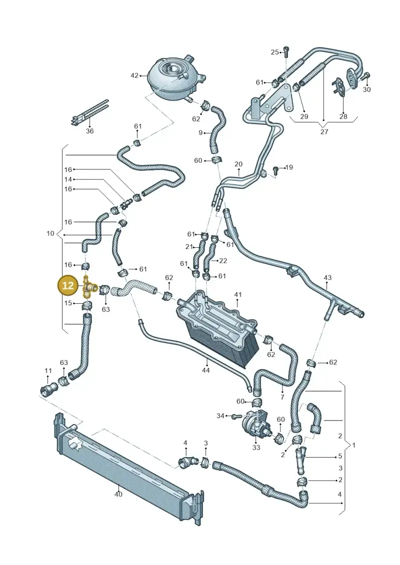 6Q0121087B — Skoda Kamiq (2019-) diagram 837121000, position 12
