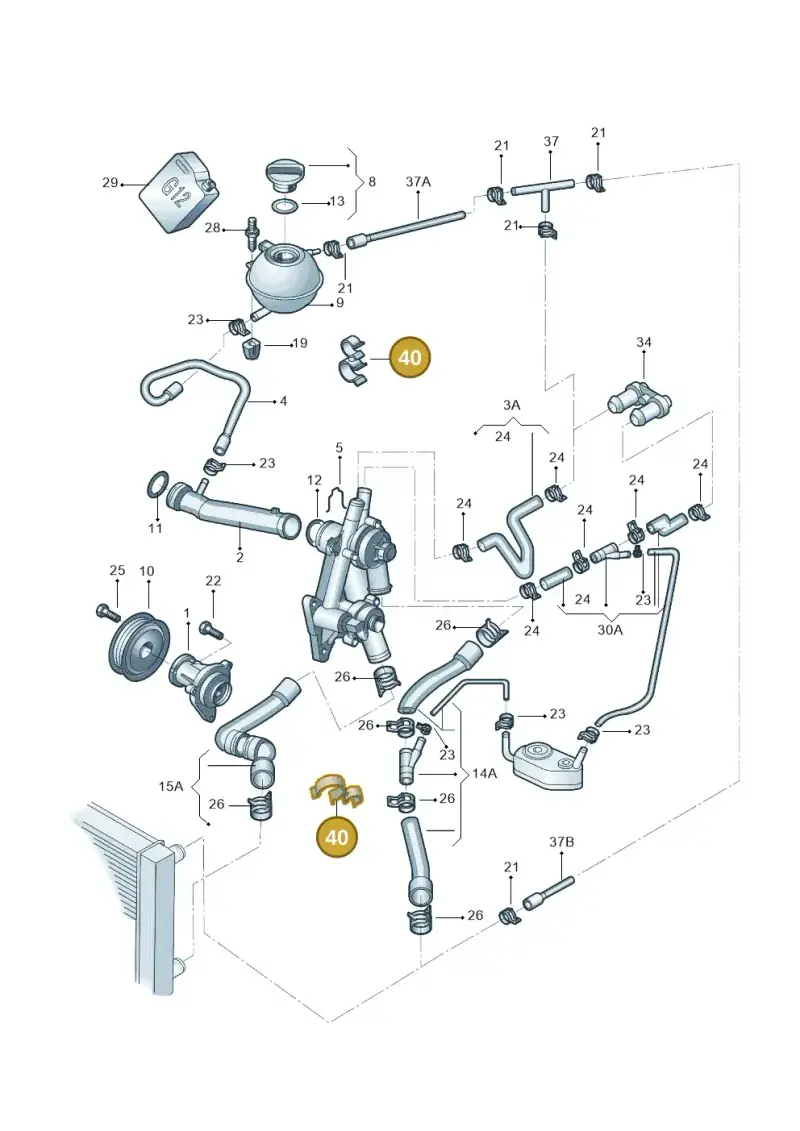 6Q0121120E — Skoda Fabia Jingrui (2008-2014) diagram 662121300, position 40