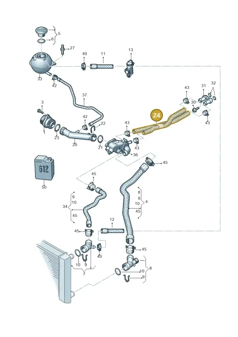 6Q0121156AJ — Skoda Roomster (2010-2015) diagram 481121300, position 24
