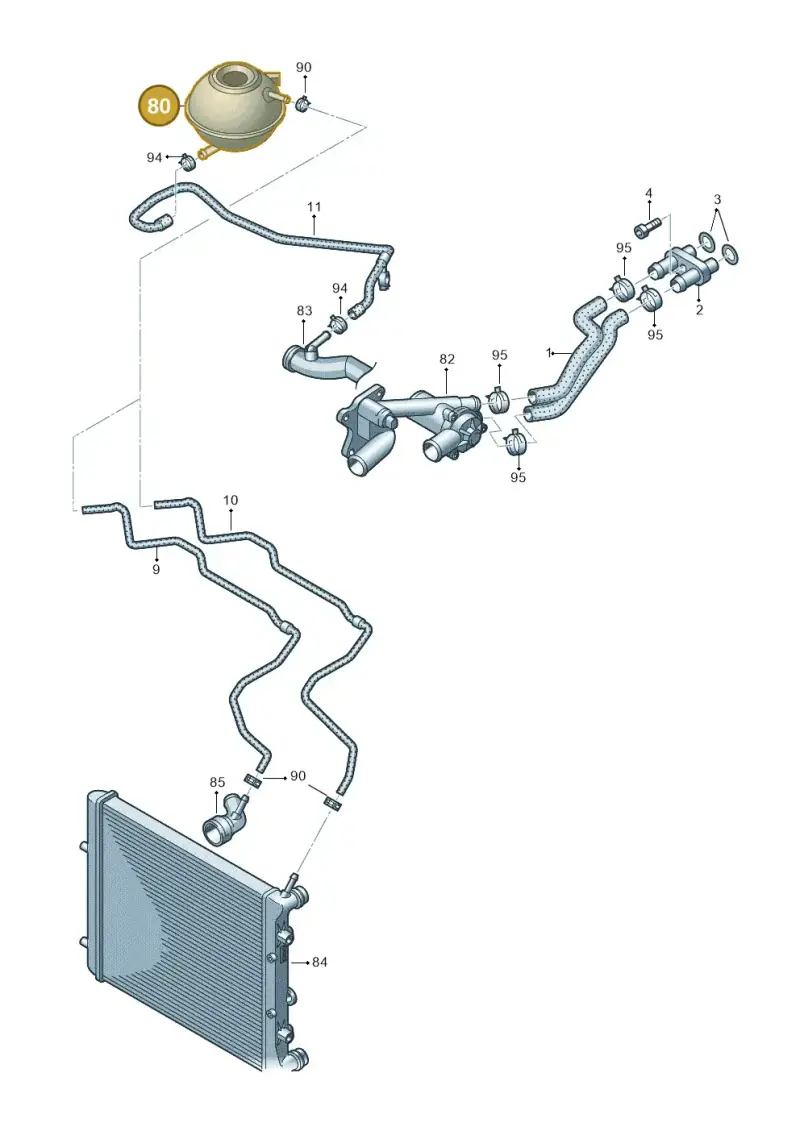 6Q0121407B — Skoda Rapid (2012-2022) diagram 672121130, position 80