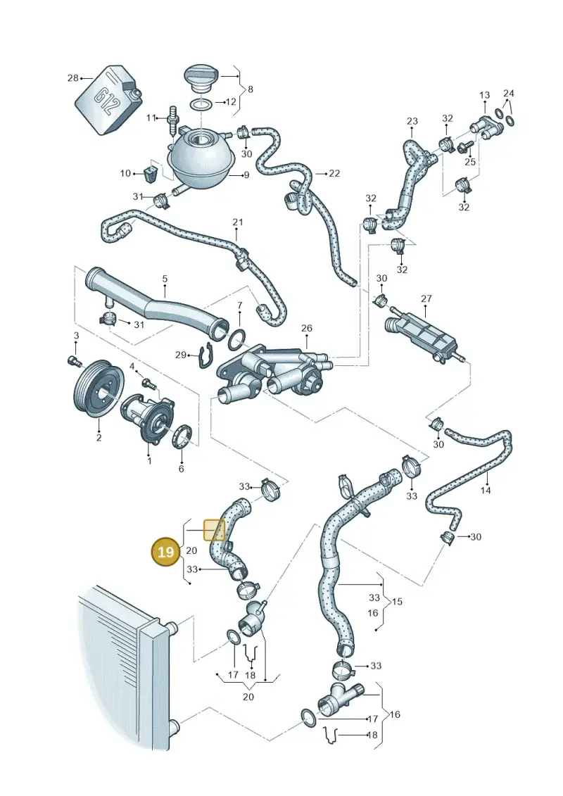 6Q0122101BT — Skoda FABIA/COMBI NF         07> (2006-) diagram 461121320, position 19