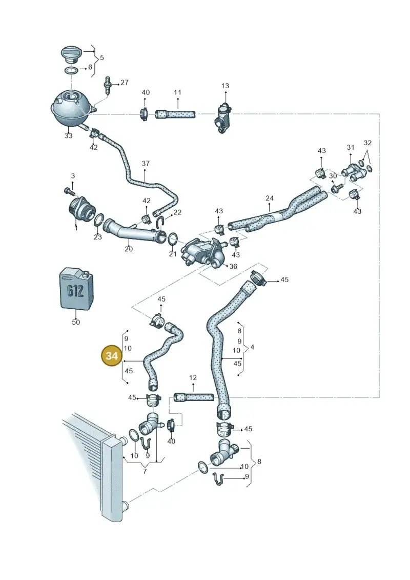 6Q0122101BT — Skoda Roomster (2010-2015) diagram 481121300, position 34