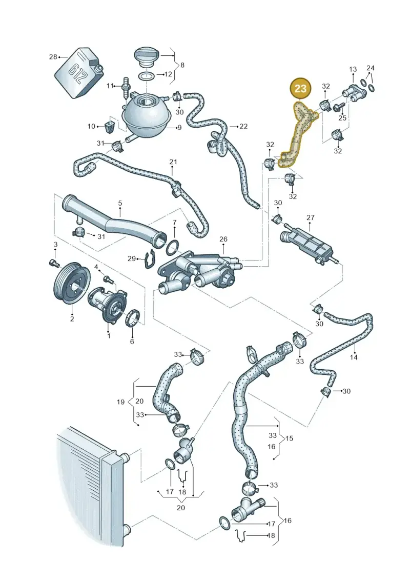 6Q0122157AG — Skoda FABIA/COMBI NF         07> (2006-) diagram 461121320, position 23