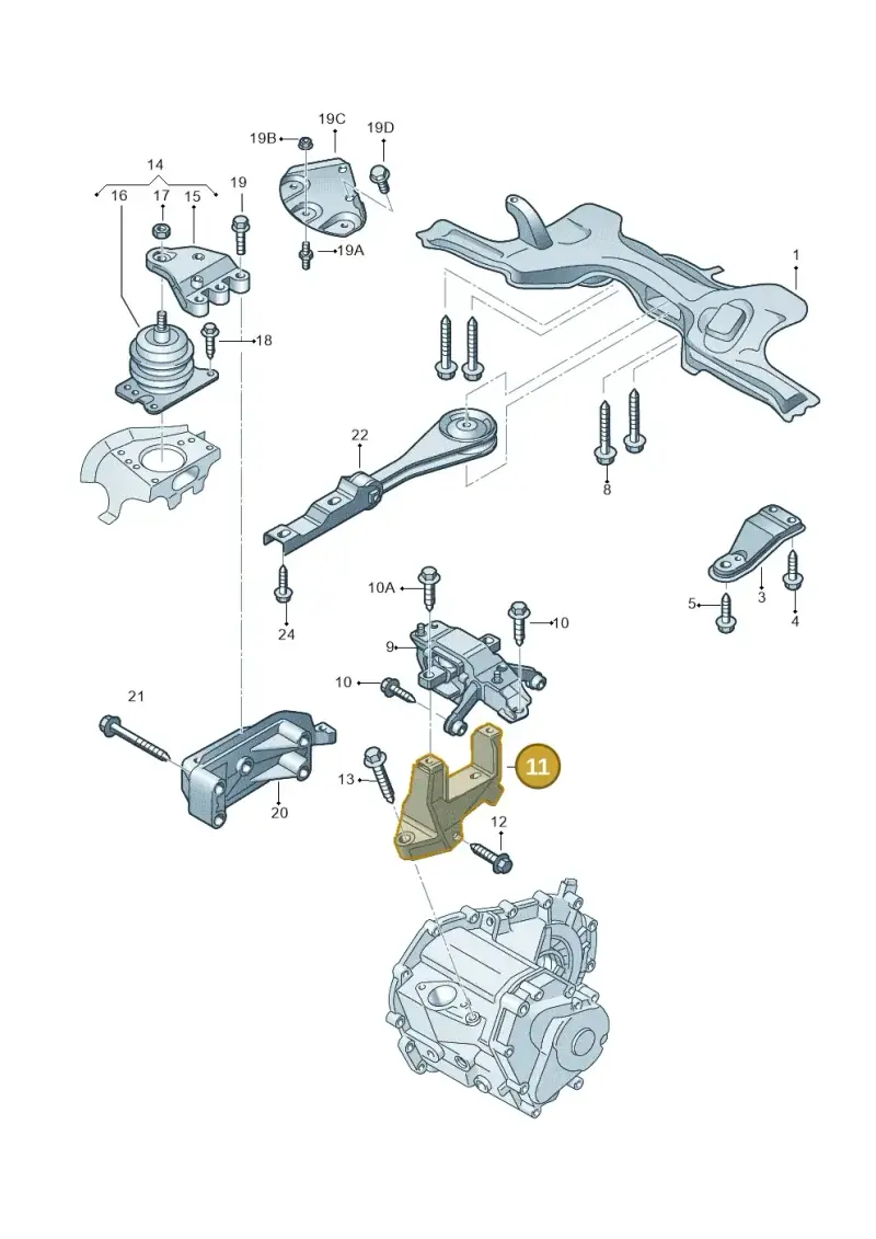 6Q0199111R — Skoda ROOMSTER               06> (2006-) diagram 608199210, position 11