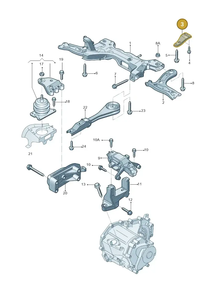 6Q0199518A — Skoda Fabia Jingrui (2008-2014) diagram 662199200, position 3
