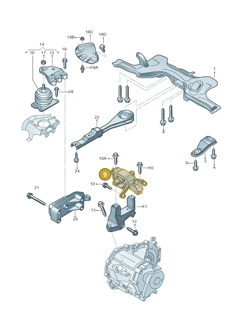 6Q0199555BA — Skoda ROOMSTER               06> (2006-) diagram 608199210, position 9