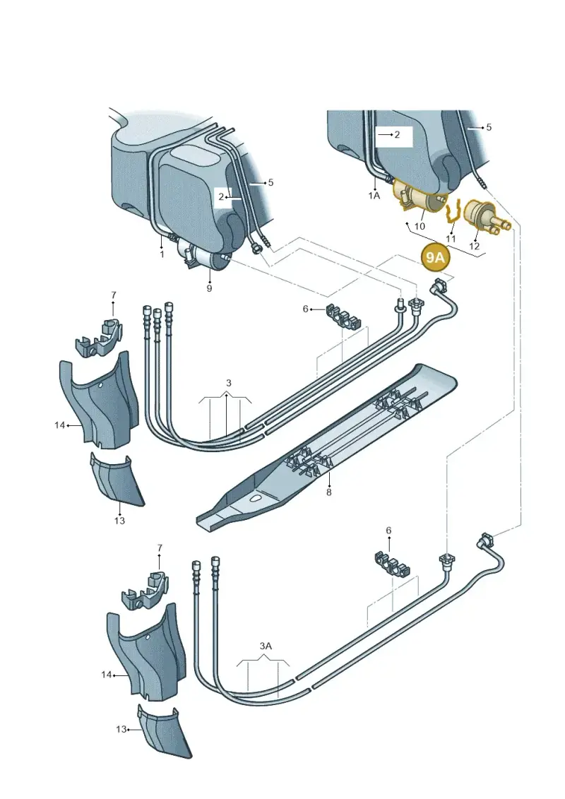 6Q0201051C — Skoda Fabia Ambiente (2009-2013) diagram 225201400, position 9A