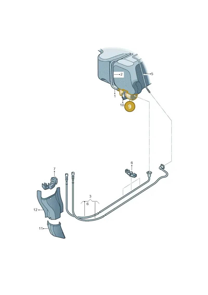6Q0201051C — Skoda Roomster (2010-2015) diagram 672201400, position 9