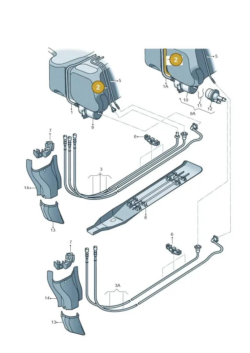 6Q0201294C — Skoda Fabia Ambiente (2009-2013) diagram 225201400, position 2